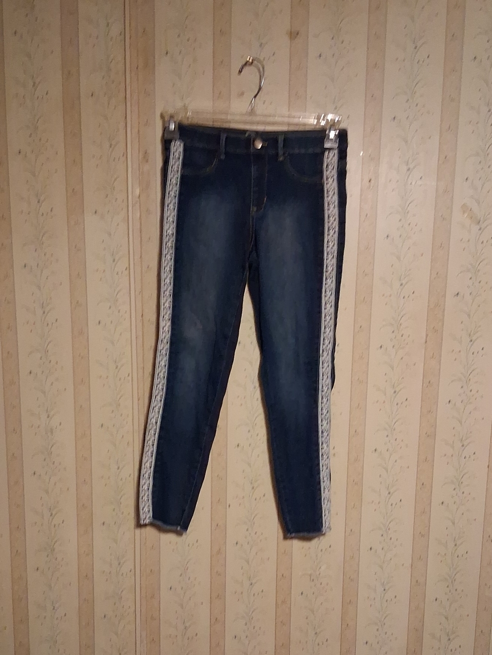 wonder nation Dark Blue Jeans with White Side Trim